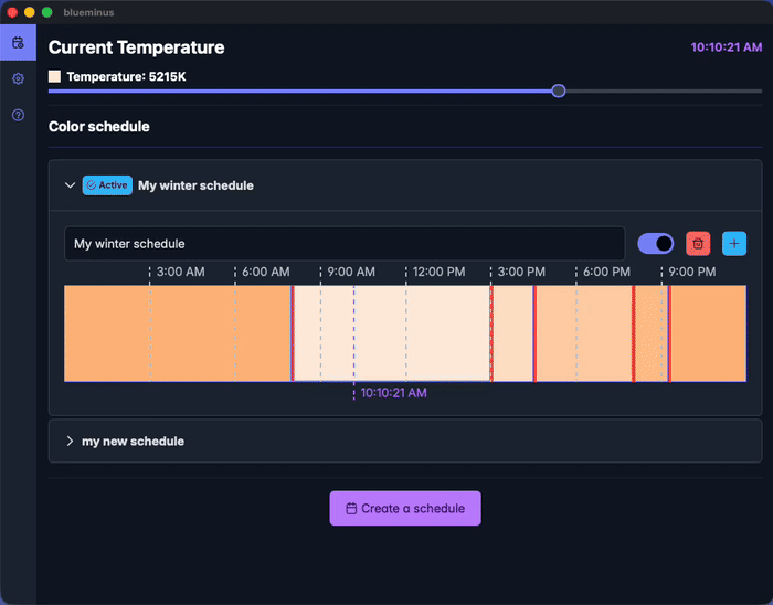 disable blue minus when you are running specific applications